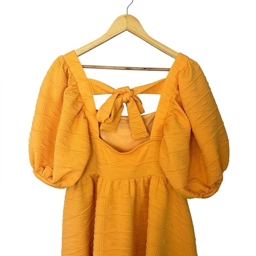 NWT Free People Violet Mini Dress in Carrot Ginger Women’s Size Medium - Picture 9 of 10